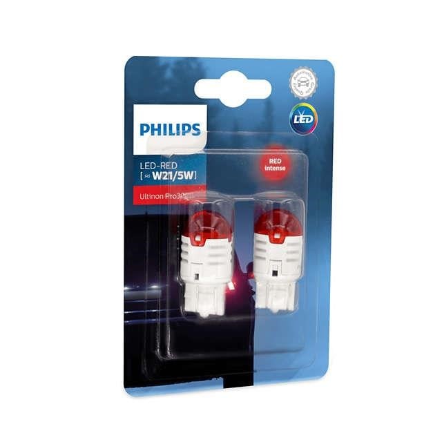 Philips 11066U30RB2 Лампа світлодіодна Philips Ultinon Pro3000 W21 / 5W Red 12V W0,8 / 1,75 (2 шт.) 11066U30RB2: Купити в Україні - Добра ціна на EXIST.UA!