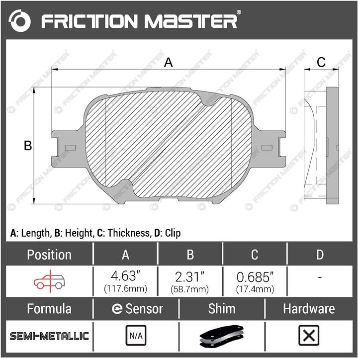 Купить Friction Master MKD817 по низкой цене в Украине!