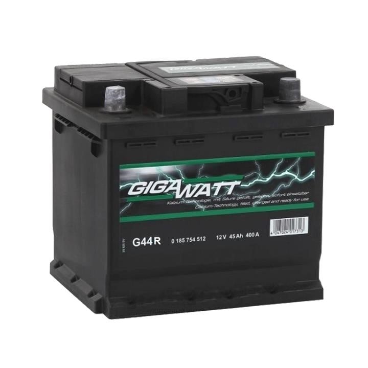 Gigawatt 0 185 754 512 Батарея аккумуляторная Gigawatt 12В 45Ач 400А(EN) R+ 0185754512: Купить в Украине - Отличная цена на EXIST.UA!