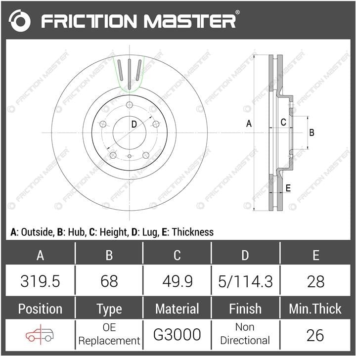 Купити Friction Master R0853 за низькою ціною в Україні!
