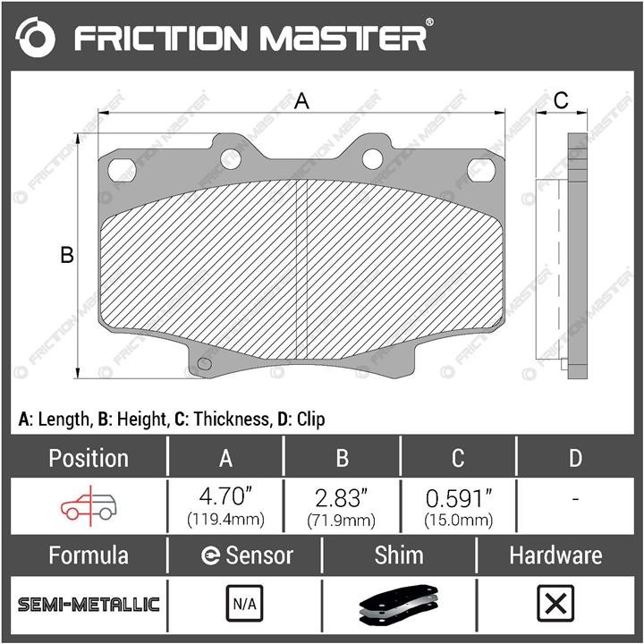Купити Friction Master MKD502 за низькою ціною в Україні!