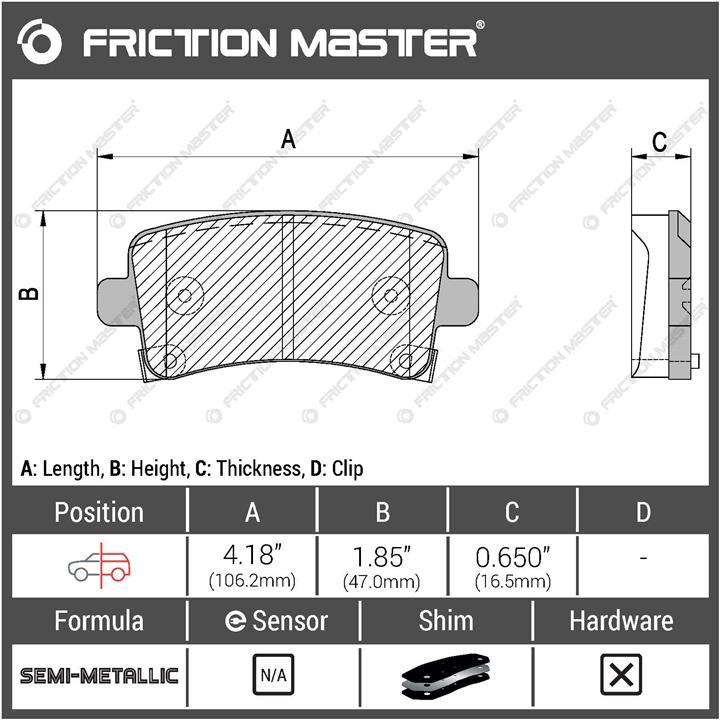 Купить Friction Master MKD1430 по низкой цене в Украине!