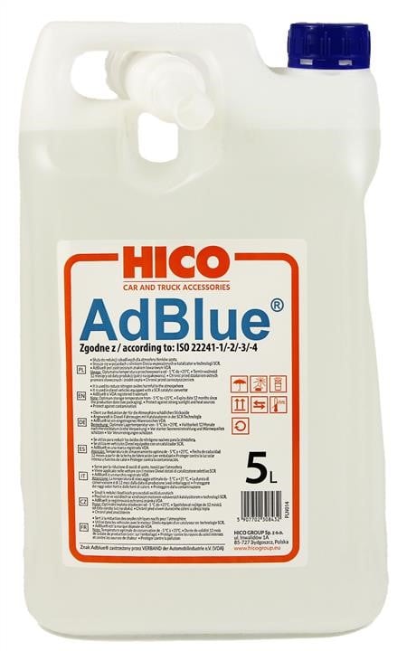 Hico PLN014 Рідина AdBlue, 5 л PLN014: Купити в Україні - Добра ціна на EXIST.UA!