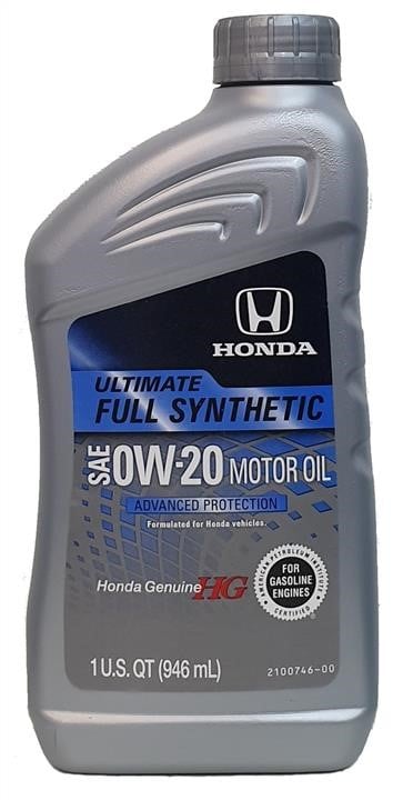 Honda 08798-9137 Моторна олива Honda HG Ultimate 0W-20, 0,946л 087989137: Купити в Україні - Добра ціна на EXIST.UA!