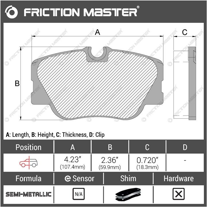 Купить Friction Master MKD423 по низкой цене в Украине!