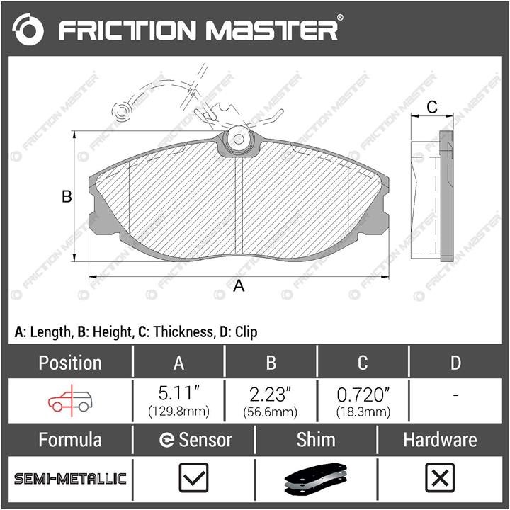 Купити Friction Master MKD1221 за низькою ціною в Україні!