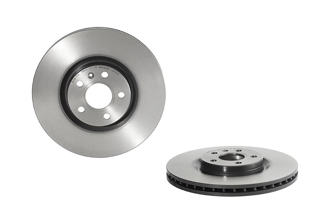 Brembo 09.D251.11 Тормозной диск вентилируемый, 1 шт. 09D25111: Отличная цена - Купить в Украине на EXIST.UA! 09D25111 Brembo Тормозной диск вентилируемый, 1 шт.