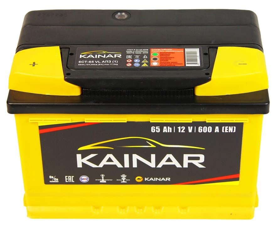 Kainar 0652611120 Акумулятор KAINAR Standart+ 12В, 65Ач, 600А (левый плюс) 0652611120: Купити в Україні - Добра ціна на EXIST.UA!