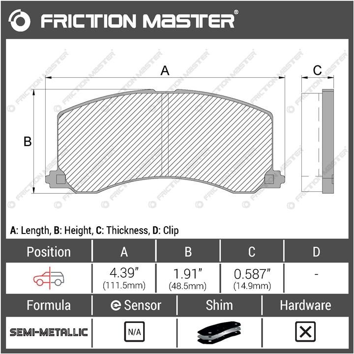 Купити Friction Master MKD677 за низькою ціною в Україні!