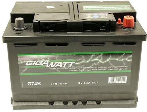 Акумулятор Gigawatt 12В 74Ач 680А(EN) R+ Gigawatt 0 185 757 404