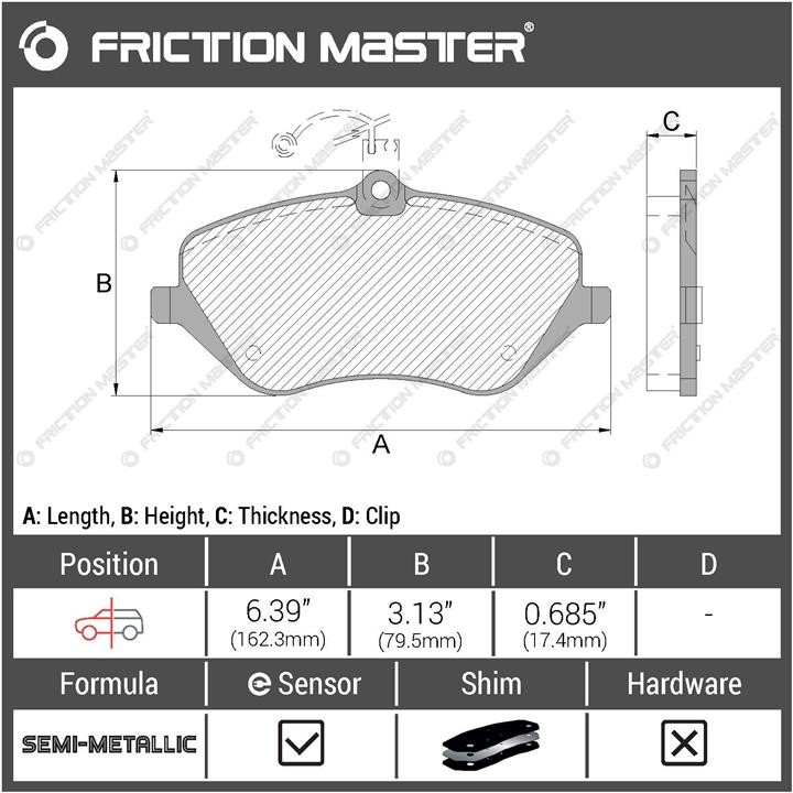 Купить Friction Master MKD1245 по низкой цене в Украине!