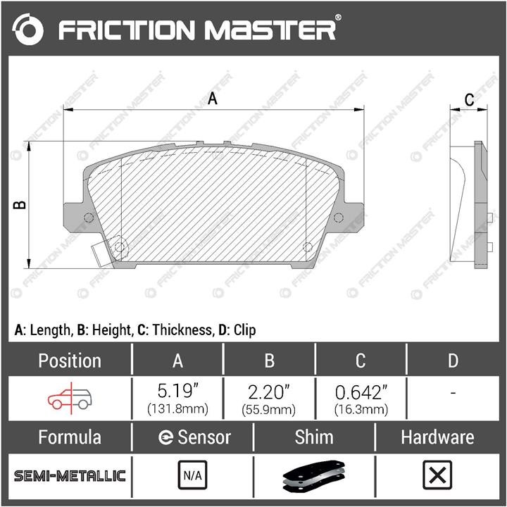 Купить Friction Master MKD2011 по низкой цене в Украине!