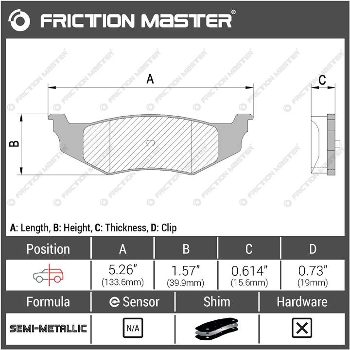 Купити Friction Master MKD782 за низькою ціною в Україні!