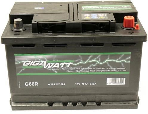 Gigawatt 0 185 757 009 Батарея аккумуляторная Gigawatt 12В 70Ач 640А(EN) R+ 0185757009: Купить в Украине - Отличная цена на EXIST.UA!