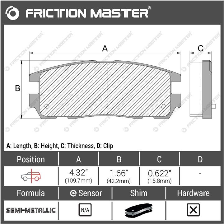 Купить Friction Master MKD580 по низкой цене в Украине!