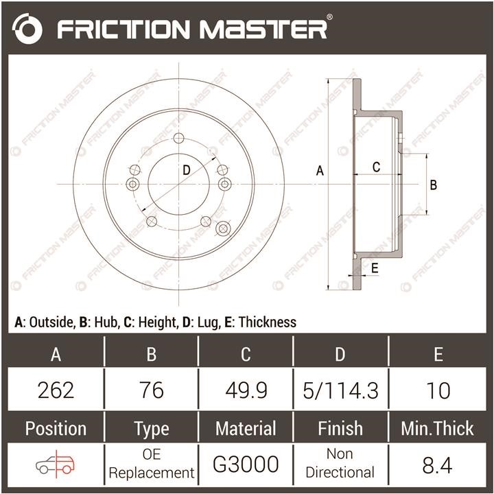 Купити Friction Master R0666 за низькою ціною в Україні!