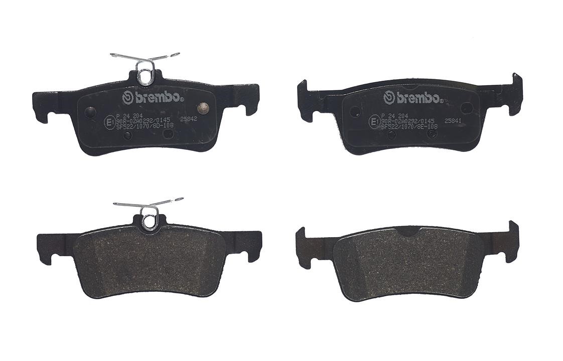 Тормозные колодки дисковые, комплект Brembo P 24 204