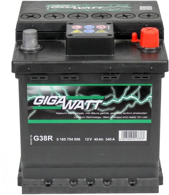 Gigawatt 0 185 754 006 Акумулятор Gigawatt 12В 40Ач 340А(EN) R+ 0185754006: Купити в Україні - Добра ціна на EXIST.UA!