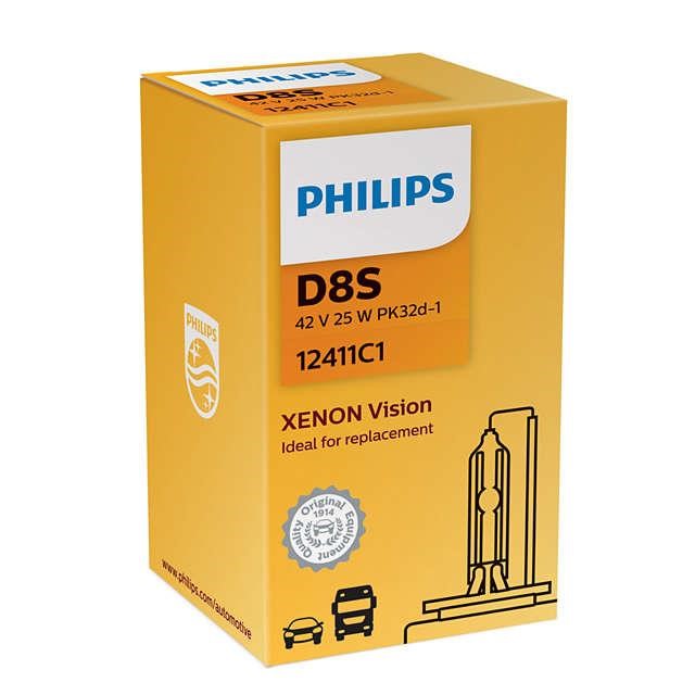 Philips 12411C1 Лампа ксенонова Philips Vision D8S 42V 35W 12411C1: Купити в Україні - Добра ціна на EXIST.UA!