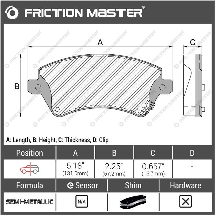 Купить Friction Master MKD1215 по низкой цене в Украине!