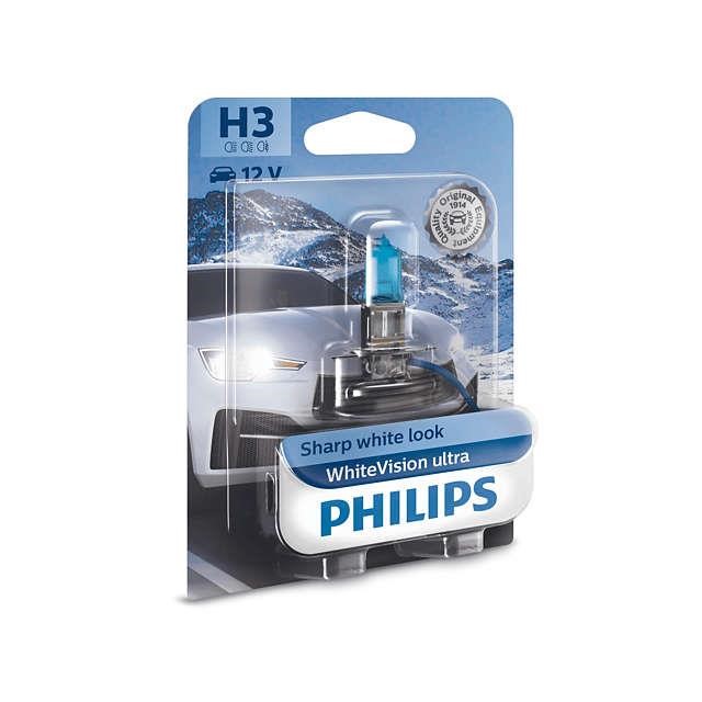 Лампа галогенна Philips Whitevision Ultra 12В H3 55Вт Philips 12336WVUB1