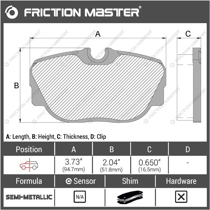 Купити Friction Master MKD493 за низькою ціною в Україні!