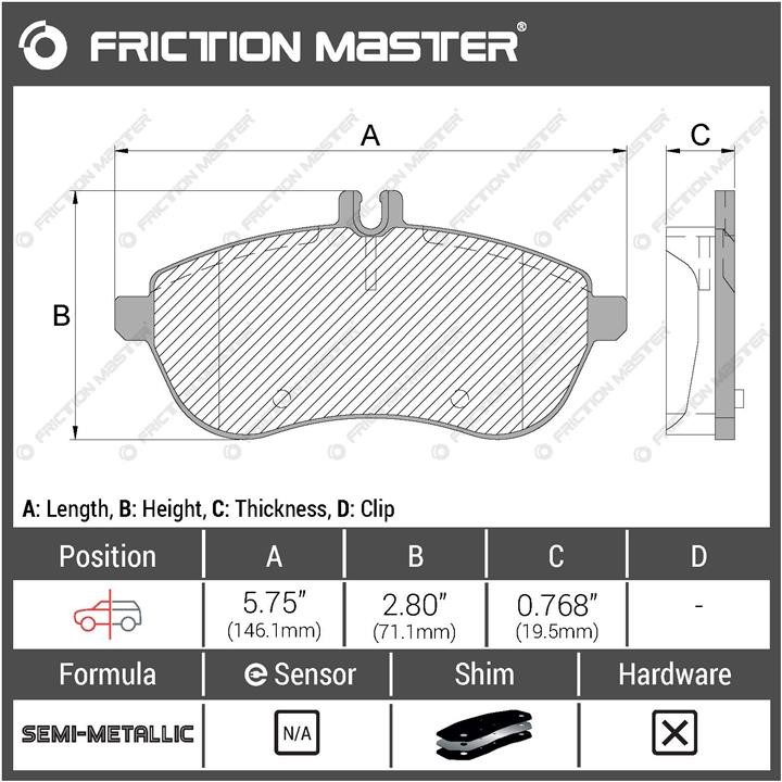 Купити Friction Master MKD1340 – суперціна на EXIST.UA!