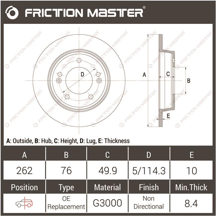 Купити Friction Master R1626 за низькою ціною в Україні!