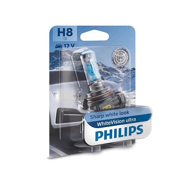 Лампа галогенна Philips Whitevision Ultra 12В H8 35Вт Philips 12360WVUB1