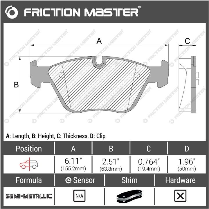 Купить Friction Master MKD946A по низкой цене в Украине!