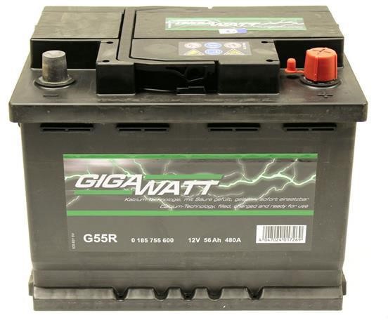 Gigawatt 0 185 755 600 Акумулятор Gigawatt 12В 56Ач 480А(EN) R+ 0185755600: Купити в Україні - Добра ціна на EXIST.UA!