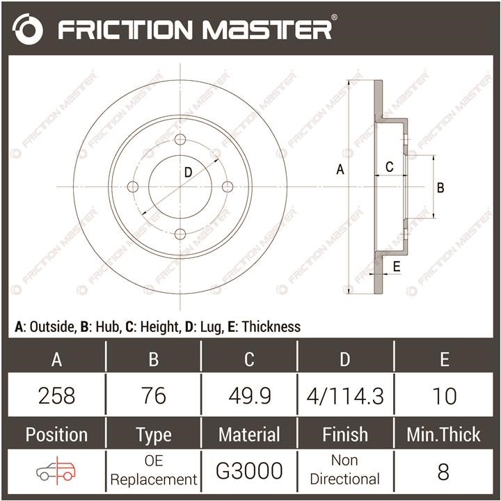 Купити Friction Master R0649 за низькою ціною в Україні!
