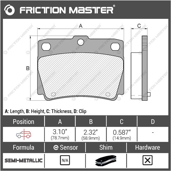 Купить Friction Master MKD733 по низкой цене в Украине!