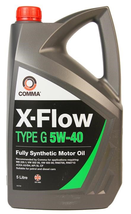 Comma XFG5L Моторна олива Comma X-Flow Type G 5W-40, 5л XFG5L: Купити в Україні - Добра ціна на EXIST.UA!