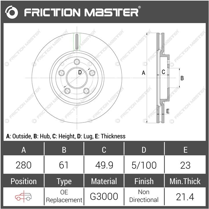 Купити Friction Master R0121 за низькою ціною в Україні!