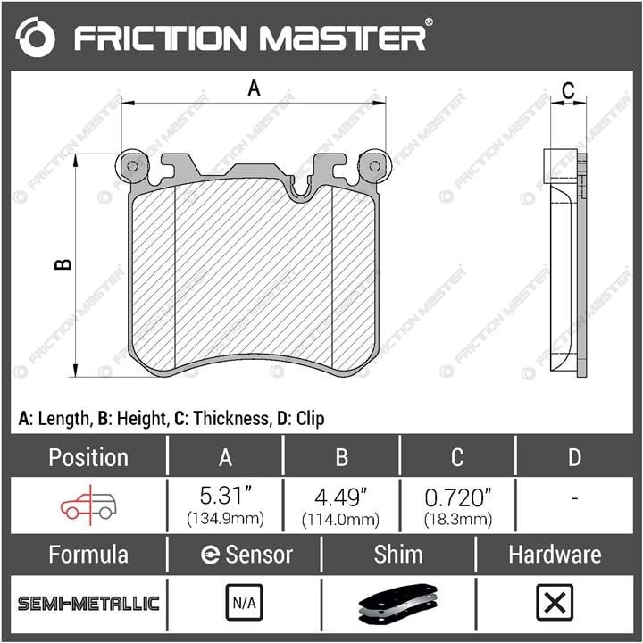 Купити Friction Master MKD1429 за низькою ціною в Україні!