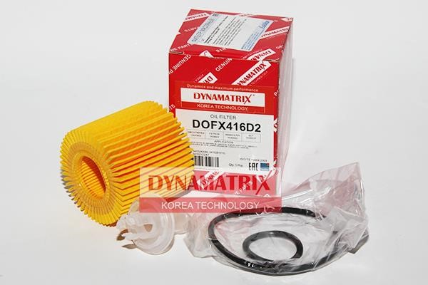 Dynamatrix DOFX416D2 Фільтр масляний DOFX416D2: Купити в Україні - Добра ціна на EXIST.UA!