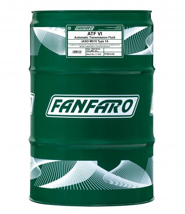 Fanfaro FF8615-60 Олива трансмісійна FanFaro ATF VI, 60 л FF861560: Приваблива ціна - Купити в Україні на EXIST.UA!
