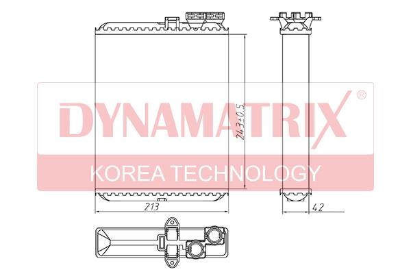 Dynamatrix DR73641 Теплообмінник, система опалення салону DR73641: Купити в Україні - Добра ціна на EXIST.UA!