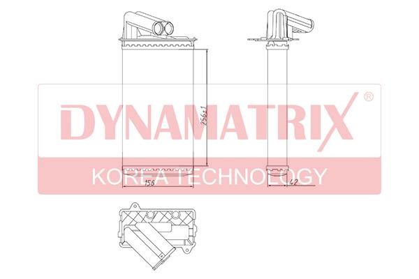 Dynamatrix DR73368 Теплообмінник, система опалення салону DR73368: Купити в Україні - Добра ціна на EXIST.UA!