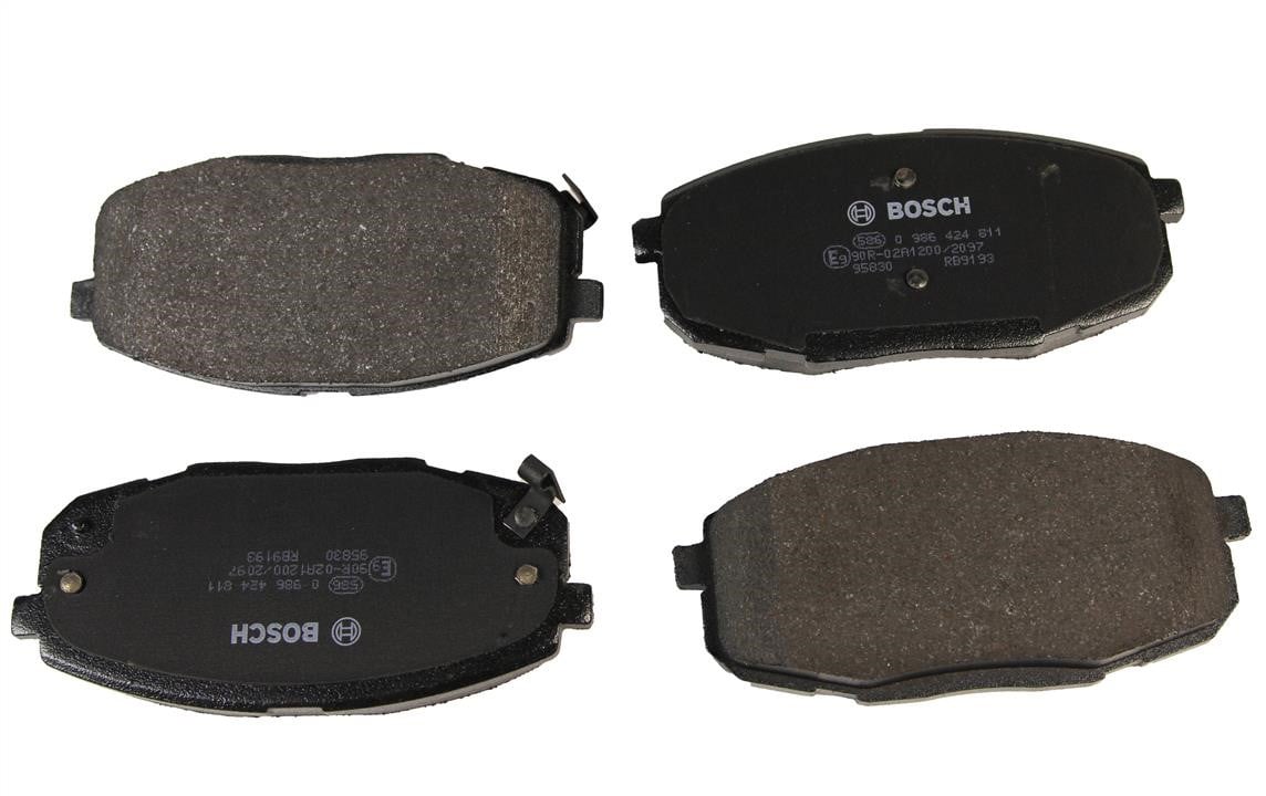 Bosch 0 986 424 811 Гальмівні колодки, комплект 0986424811: Купити в Україні - Добра ціна на EXIST.UA!