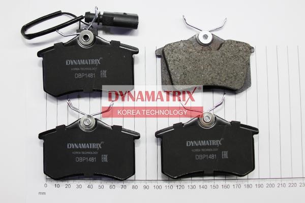 Dynamatrix DBP1481 Гальмівні колодки, комплект DBP1481: Купити в Україні - Добра ціна на EXIST.UA!