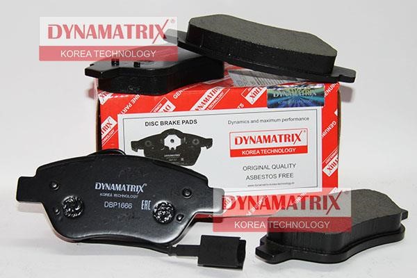 Dynamatrix DBP1666 Гальмівні колодки, комплект DBP1666: Купити в Україні - Добра ціна на EXIST.UA!