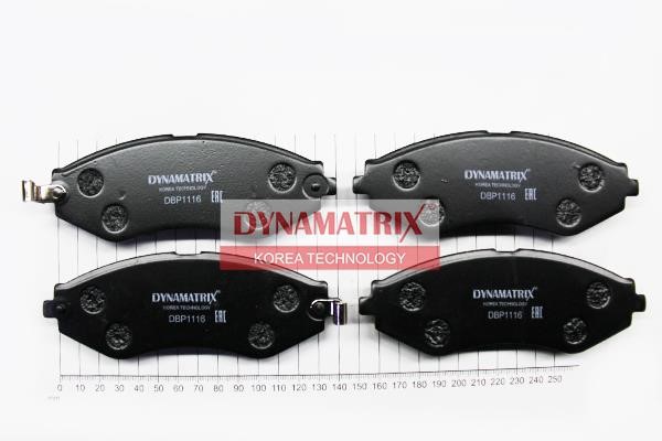 Dynamatrix DBP1116 Гальмівні колодки, комплект DBP1116: Купити в Україні - Добра ціна на EXIST.UA!