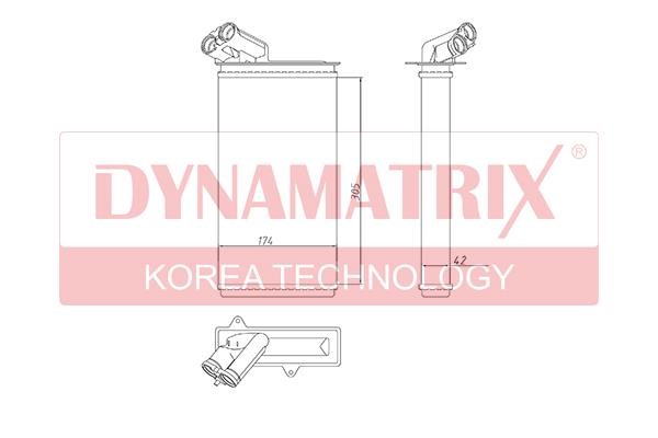 Dynamatrix DR71149 Радіатор опалювача салону DR71149: Купити в Україні - Добра ціна на EXIST.UA!