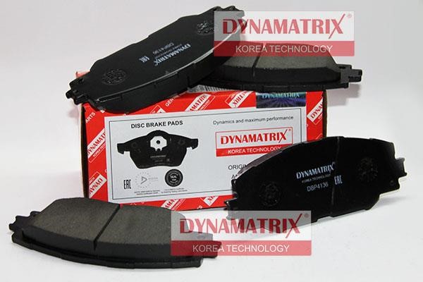 Dynamatrix DBP4136 Гальмівні колодки, комплект DBP4136: Приваблива ціна - Купити в Україні на EXIST.UA!