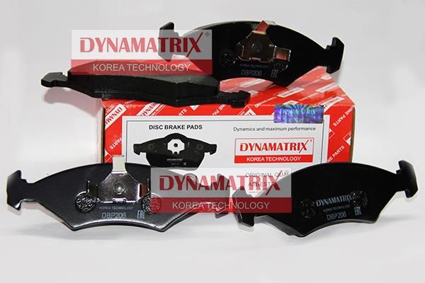 Dynamatrix DBP206 Гальмівні колодки, комплект DBP206: Купити в Україні - Добра ціна на EXIST.UA!