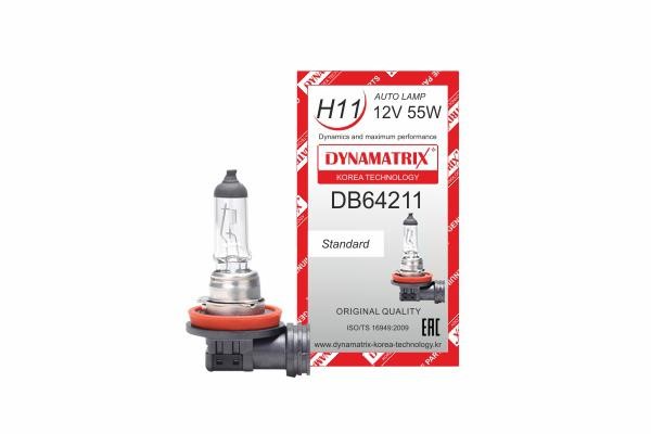 Dynamatrix DB64211 Лампа галогенна 12В H11 55Вт DB64211: Купити в Україні - Добра ціна на EXIST.UA!