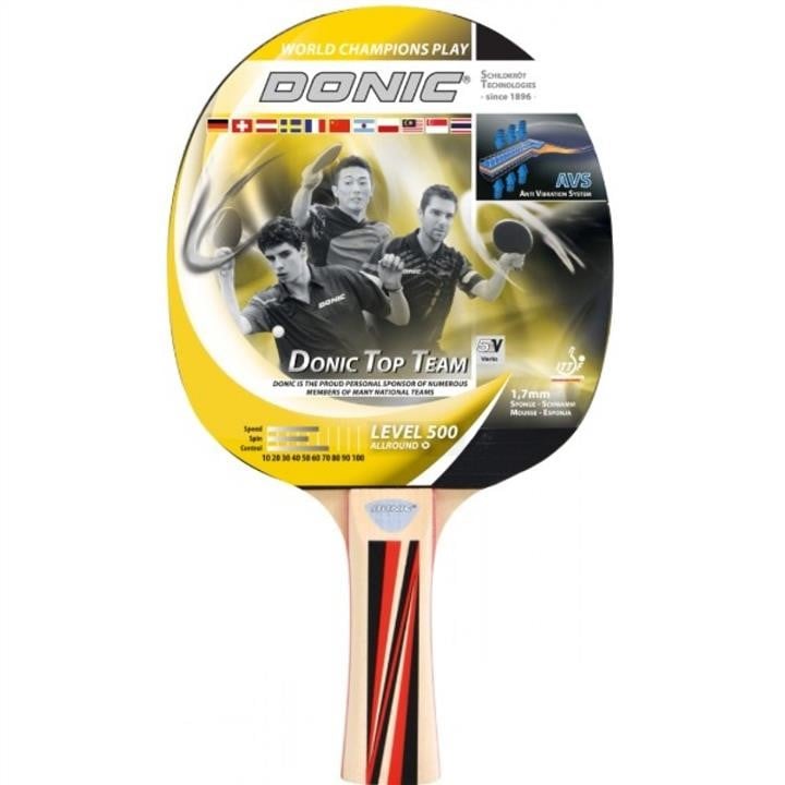 Donic-Schildkrot 725051 Ракетка для настільного тенісу Top Team 500 725051: Купити в Україні - Добра ціна на EXIST.UA!