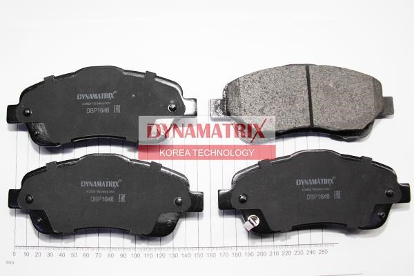Dynamatrix DBP1648 Гальмівні колодки, комплект DBP1648: Купити в Україні - Добра ціна на EXIST.UA!